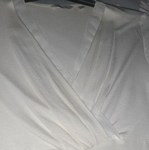 Reitmans Blouse with Lace Trim, V-Neck - Picture 3 of 8
